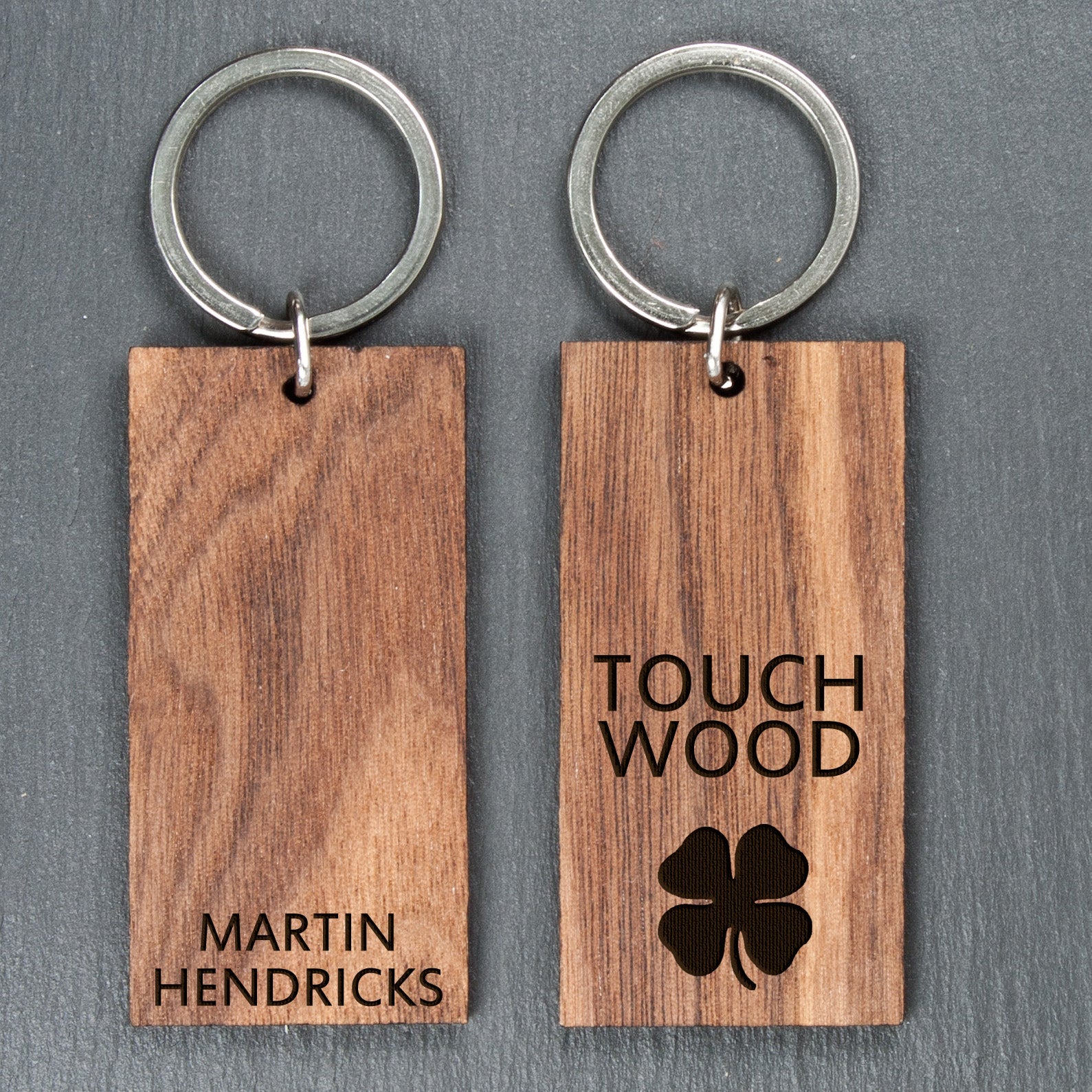 Personalised Personalised Touch Wood Keyring