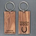 Personalised Personalised Touch Wood Keyring