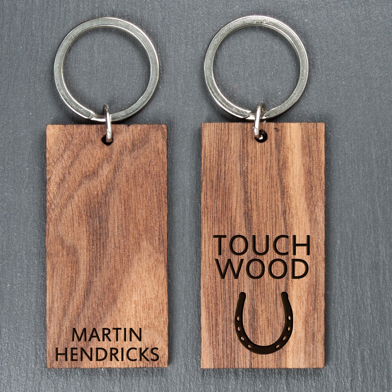 Personalised Personalised Touch Wood Keyring