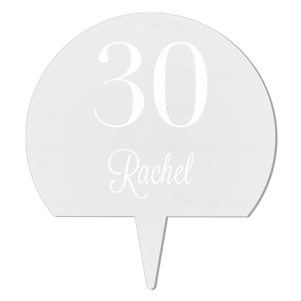 Personalised Traditional Birthday Big Age Cake Topper
