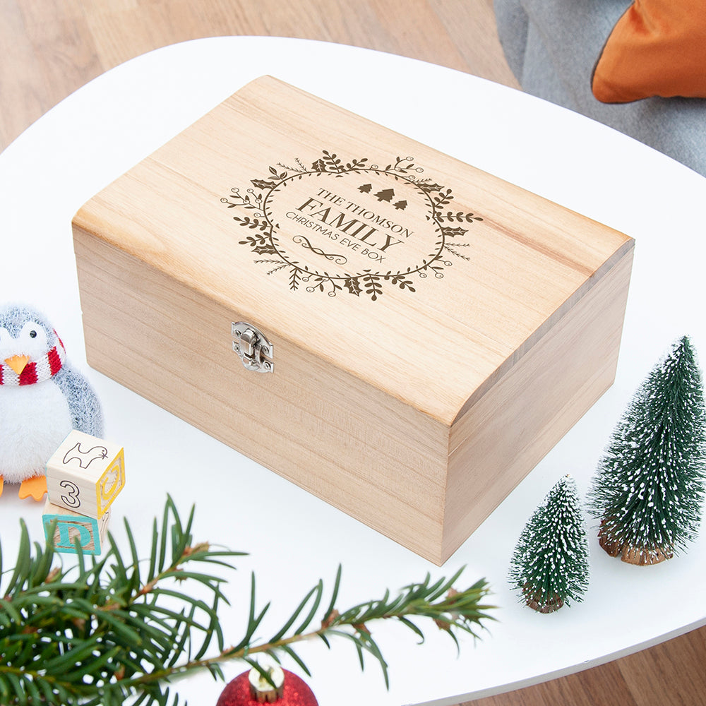 Personalised Personalised Traditional Family Christmas Eve Chest