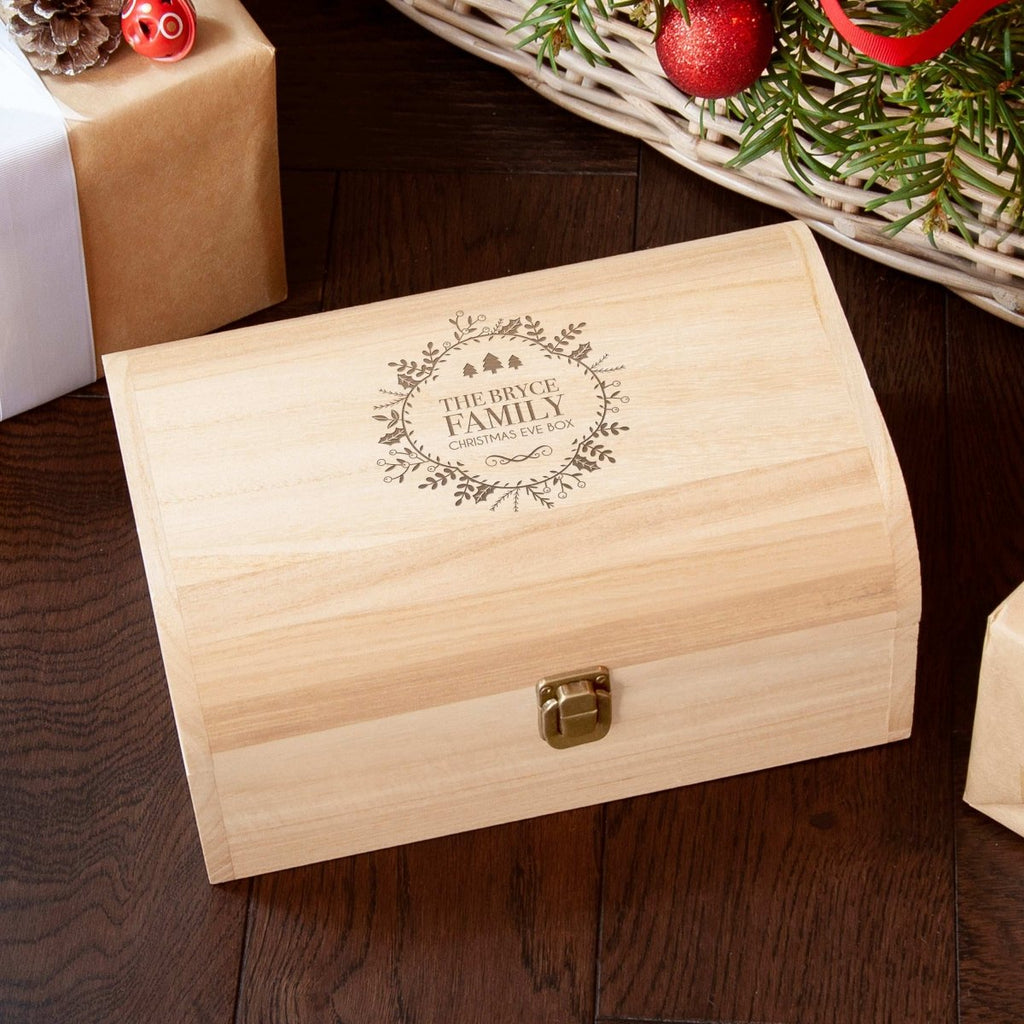 Personalised Traditional Family Christmas Eve Chest