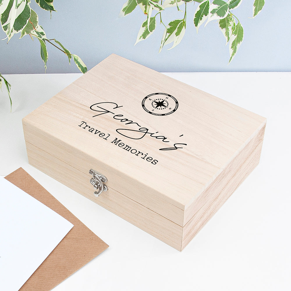 Personalised Personalised Travel Memories Box