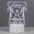 Personalised Trophy LED Colour Changing Night Light