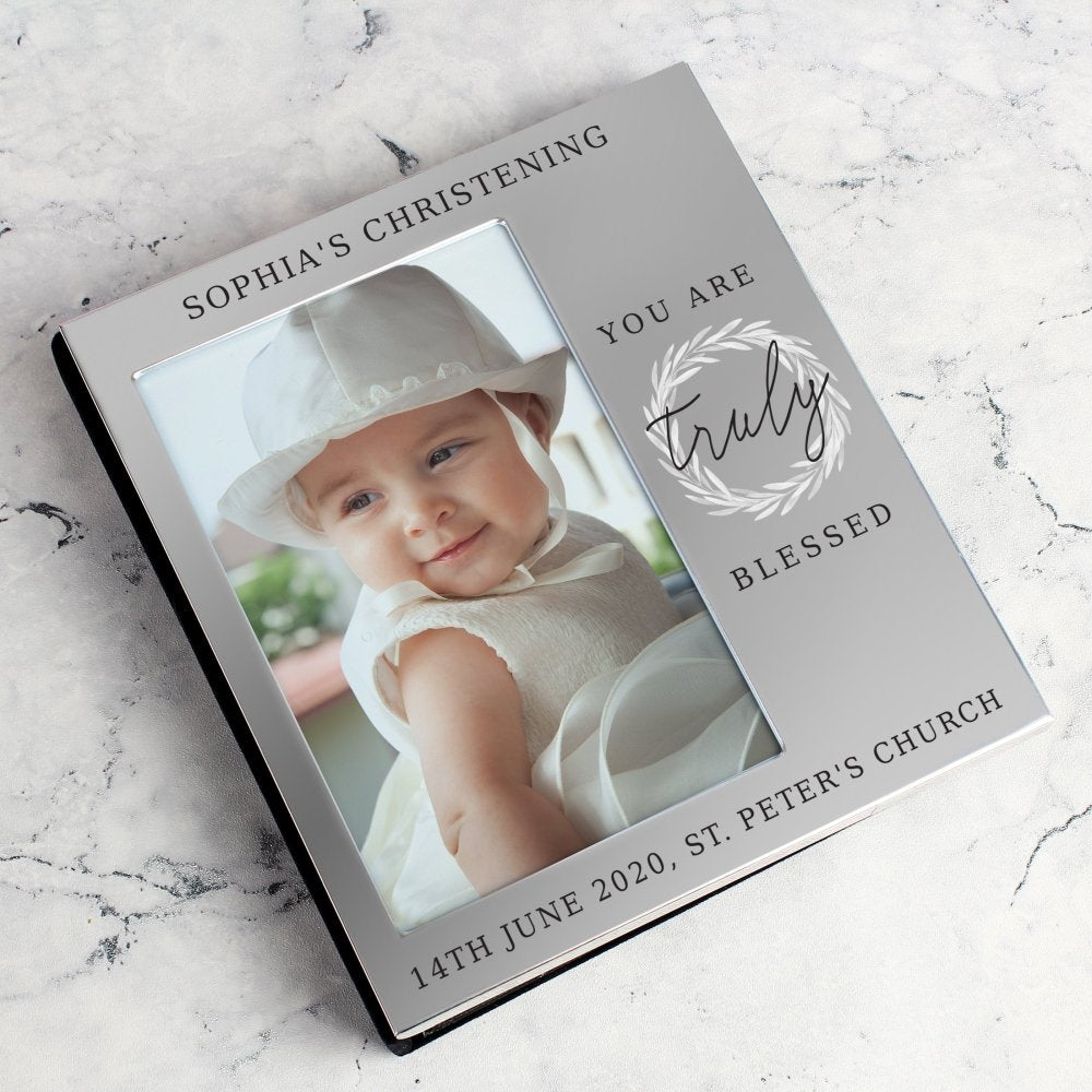 Personalised Truly Blessed 6x4 Inch Photo Frame Album