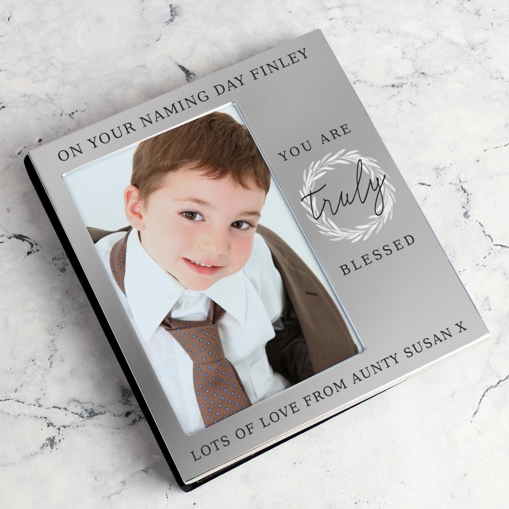 Personalised Truly Blessed 6x4 Inch Photo Frame Album