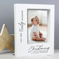Personalised 'truly Blessed' Christening 5x7 Inch Box Photo Frame