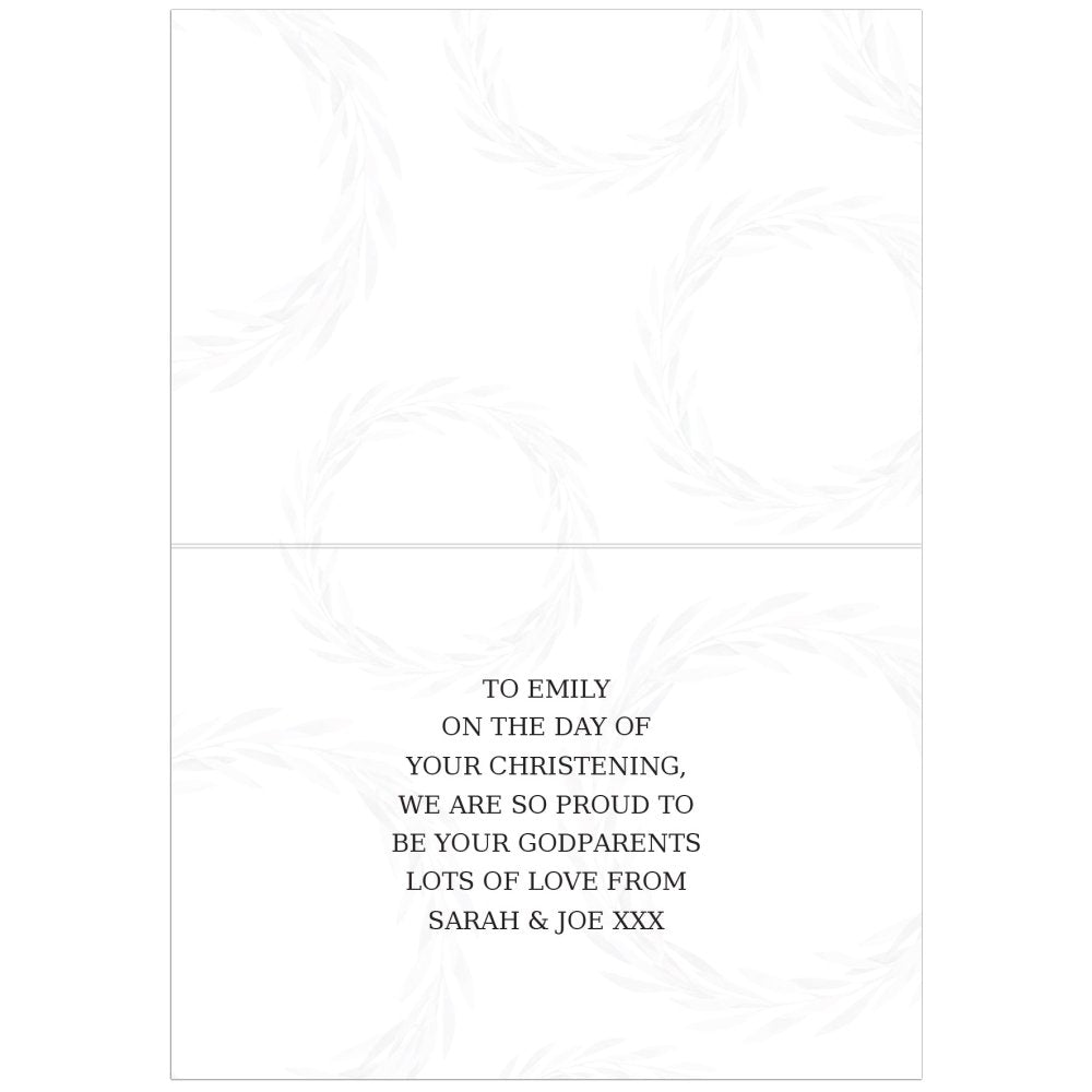 Personalised 'Truly Blessed' Christening Card