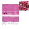 Personalised Turkish Style Cotton Pink Towel