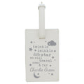 Personalised Twinkle Twinkle Cream Luggage Tag