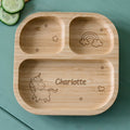 Personalised Unicorn Bamboo Suction Plate & Spoon