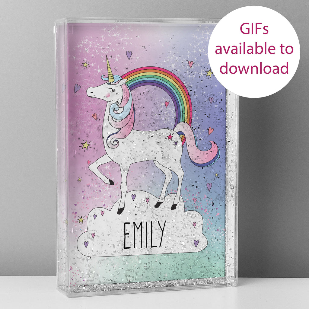 Personalised Unicorn Glitter Shaker