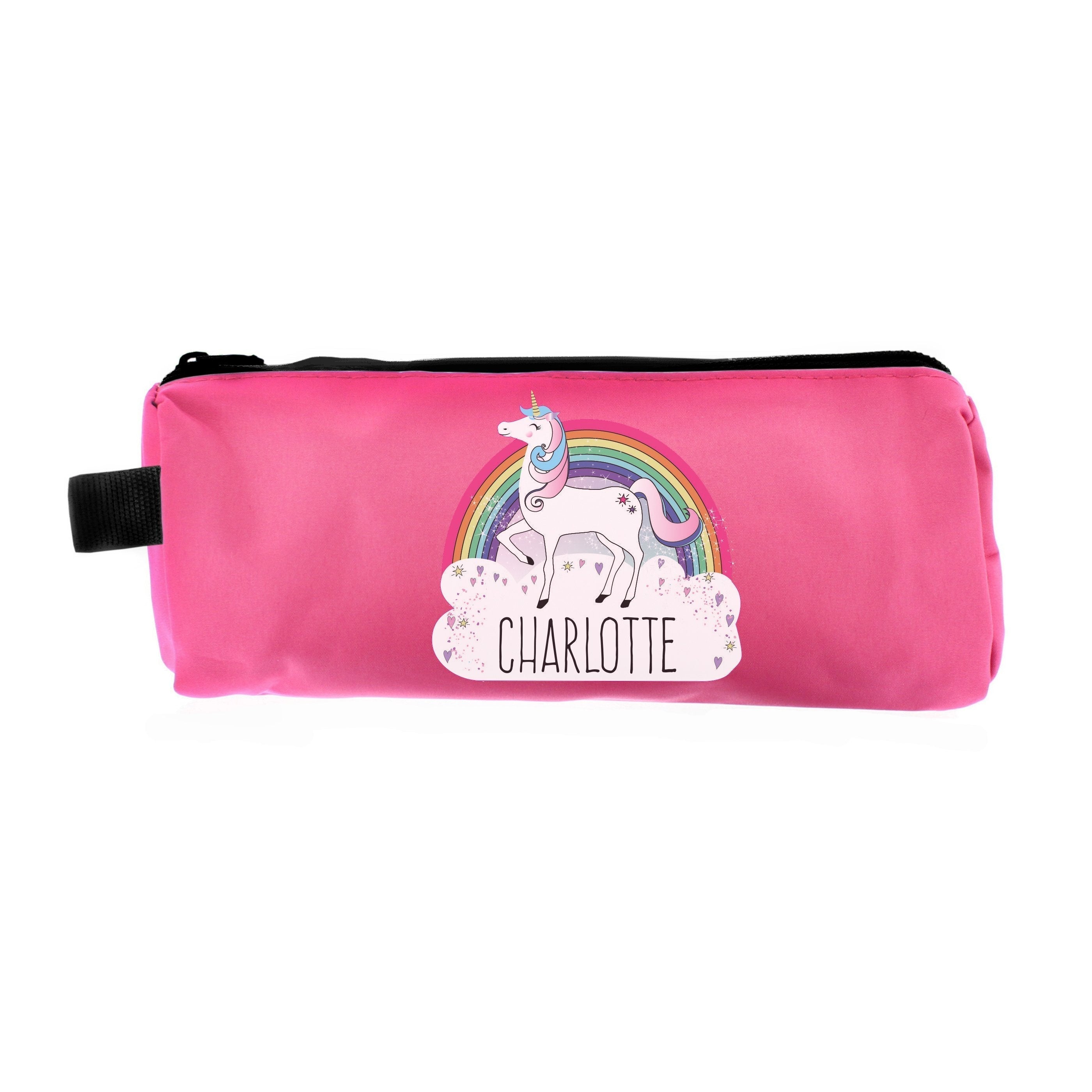 Personalised Unicorn Pink Pencil Case
