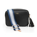 Personalised Personalised Vegan Leather Crossbody Bag in Black