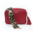 Personalised Personalised Vegan Leather Crossbody Bag in Red