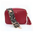 Personalised Personalised Vegan Leather Crossbody Bag in Red