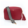 Personalised Personalised Vegan Leather Crossbody Bag in Red