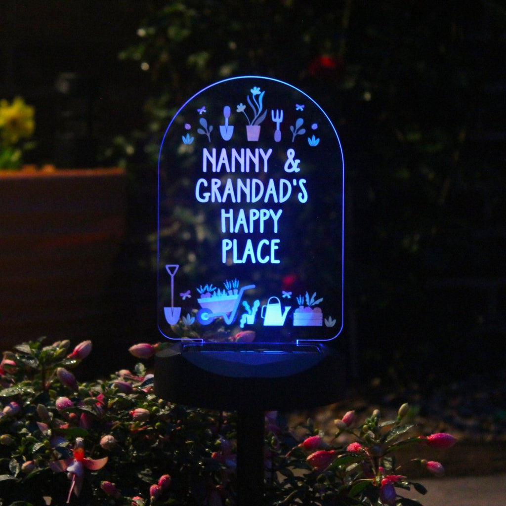 Personalised Vegetable Patch Outdoor Solar Light