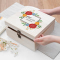 Personalised Vibrant Flower Frame Bridesmaid Box