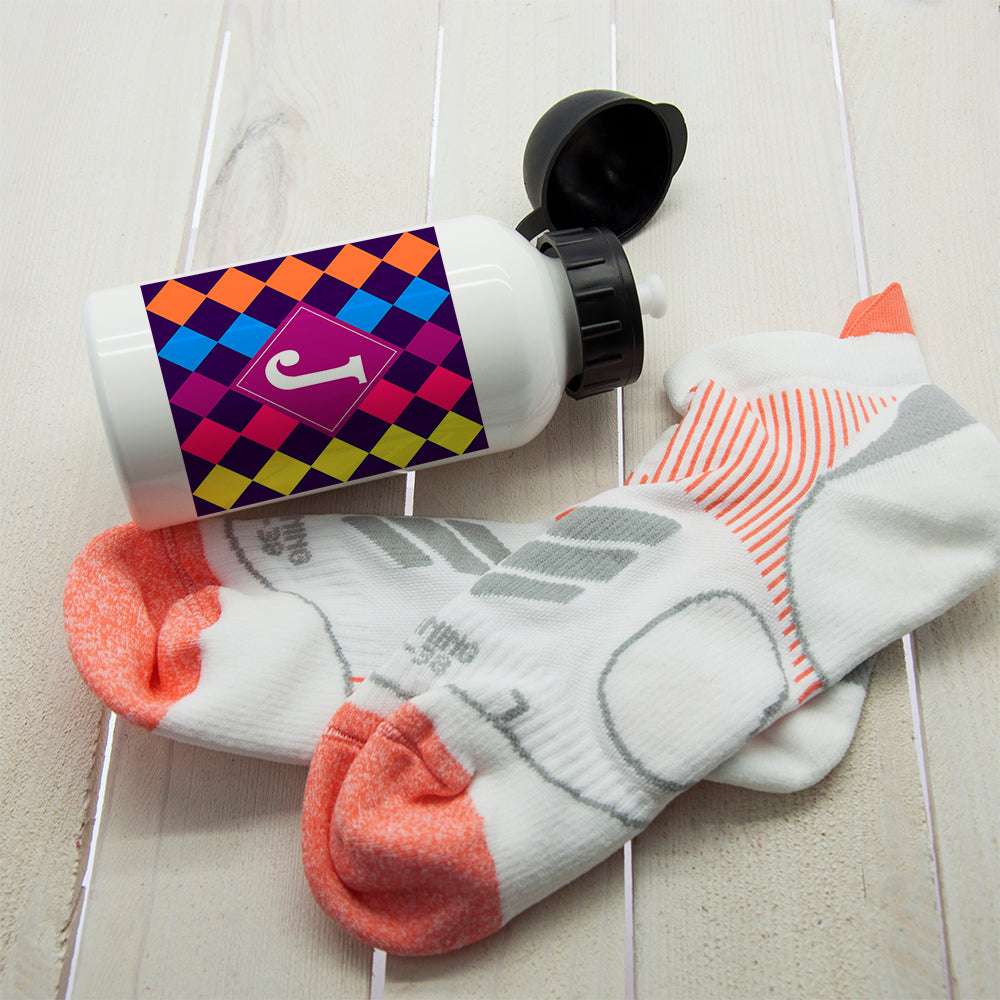 Personalised Vibrant Mosaic Water Bottle