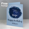 Personalised Virgo Zodiac Star Sign Card (August 23rd - September 22nd)