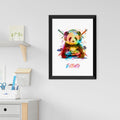 Personalised Personalised Watercolour Panda Gaming Print