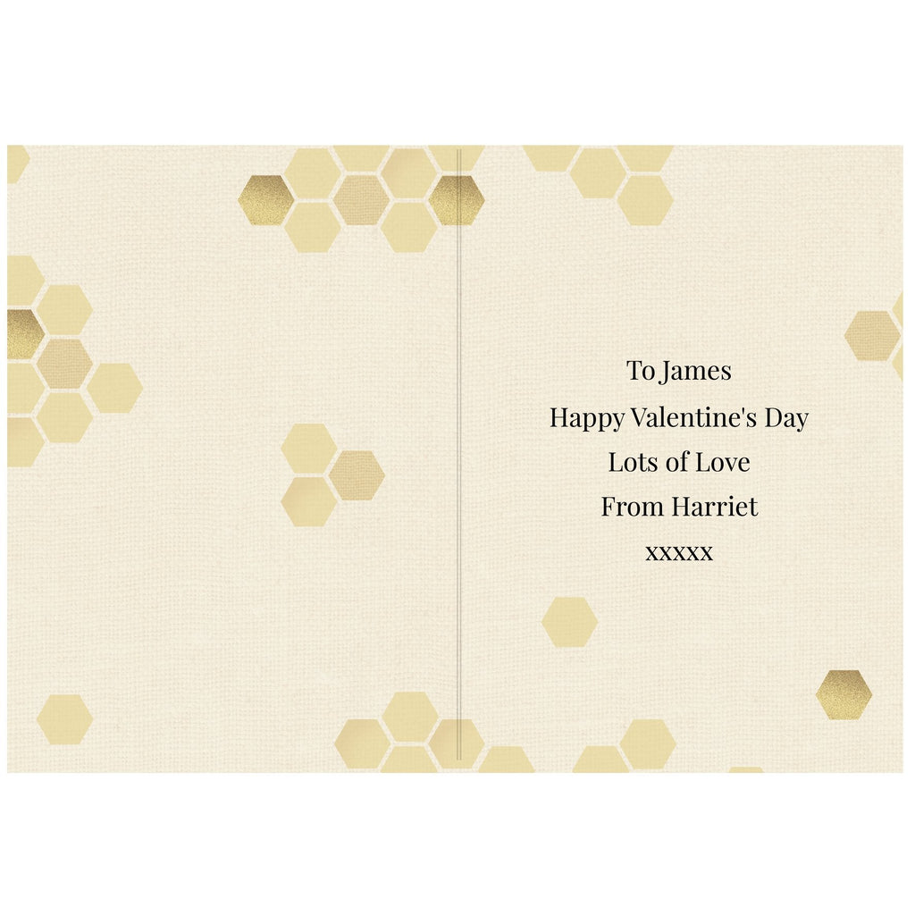 Personalised We Bee-Long Together Card