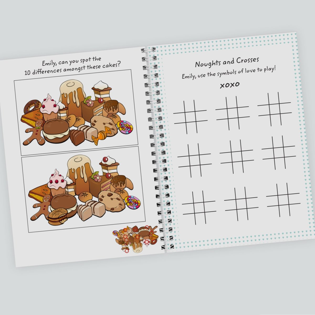 Personalised Wedding Activity A5 Notebook