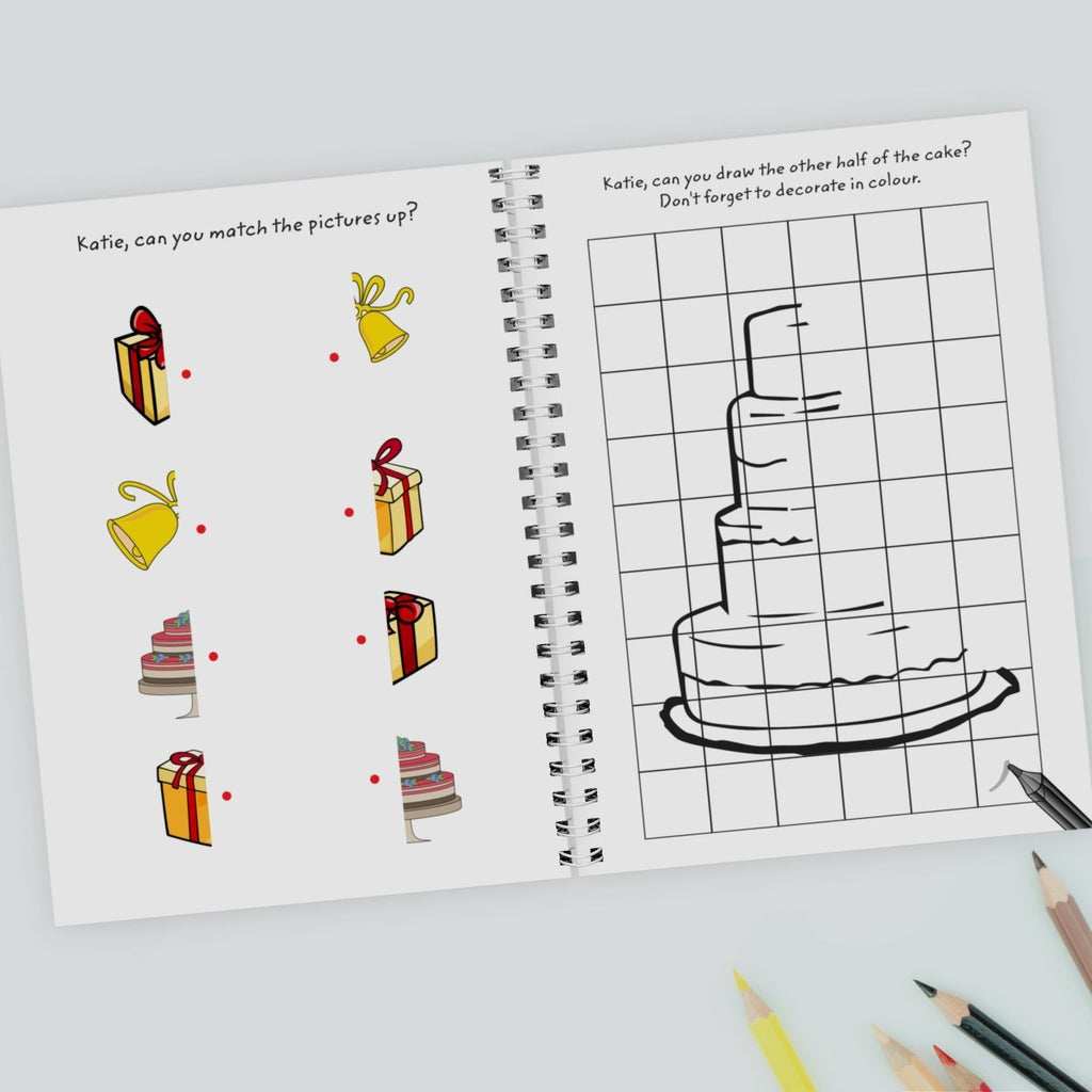 Personalised Wedding Activity A5 Notebook
