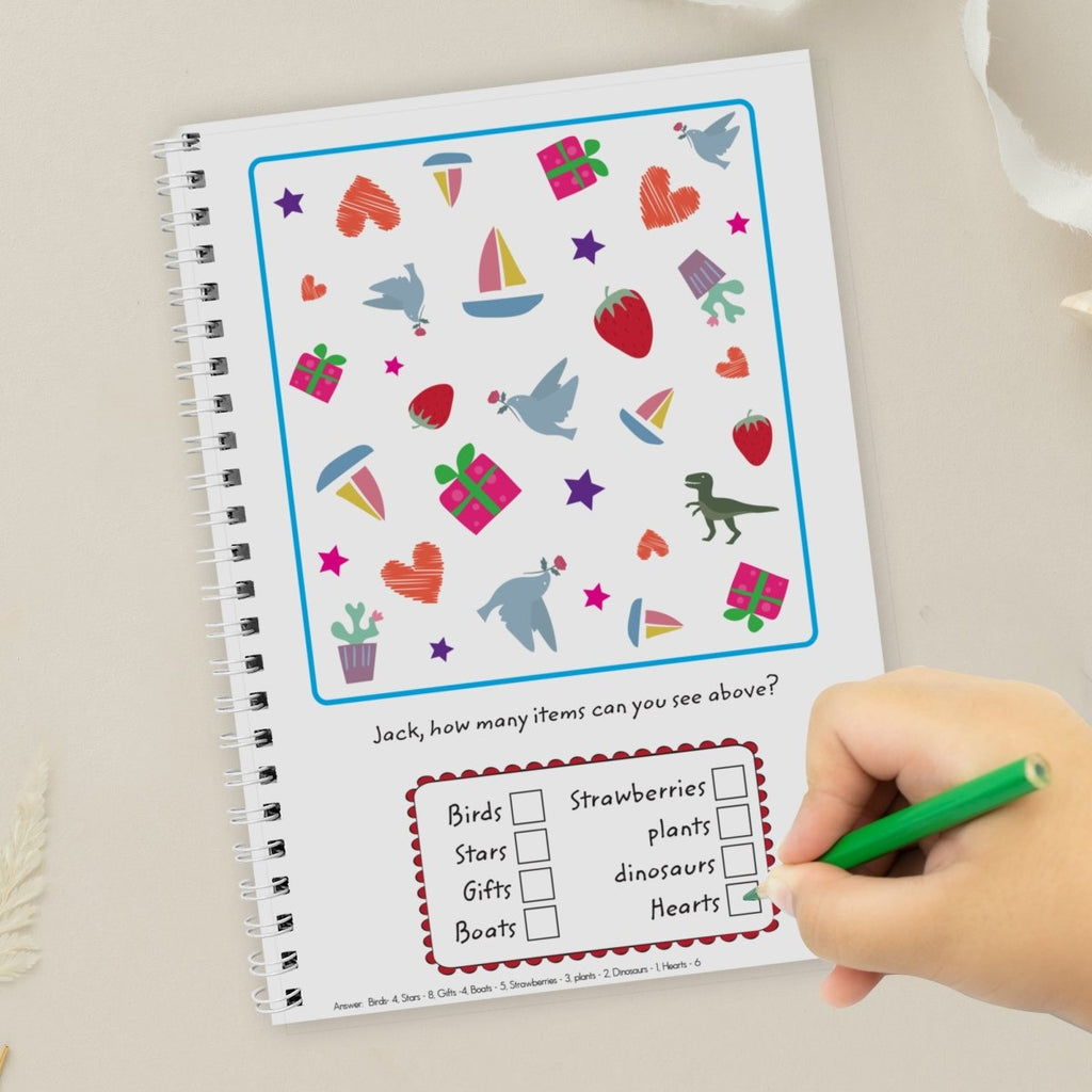 Personalised Wedding Activity A5 Notebook