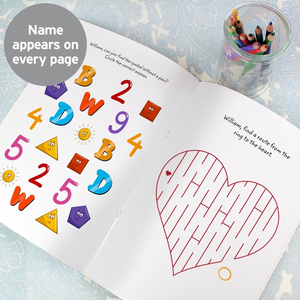 Personalised Wedding Activity Book With Stickers