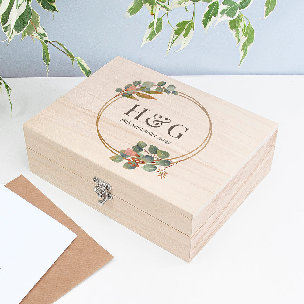 Personalised Personalised Wedding Date Memory Box