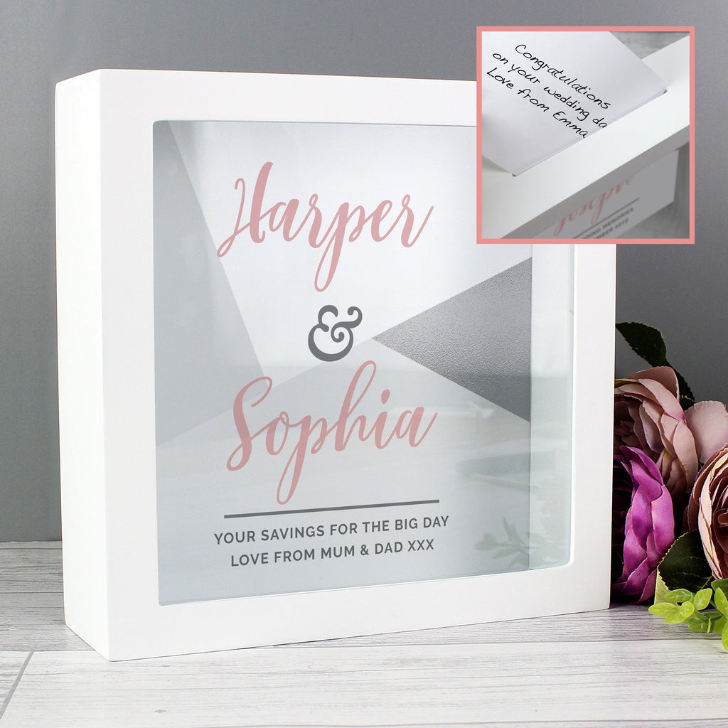 Personalised Wedding Fund And Keepsake Box