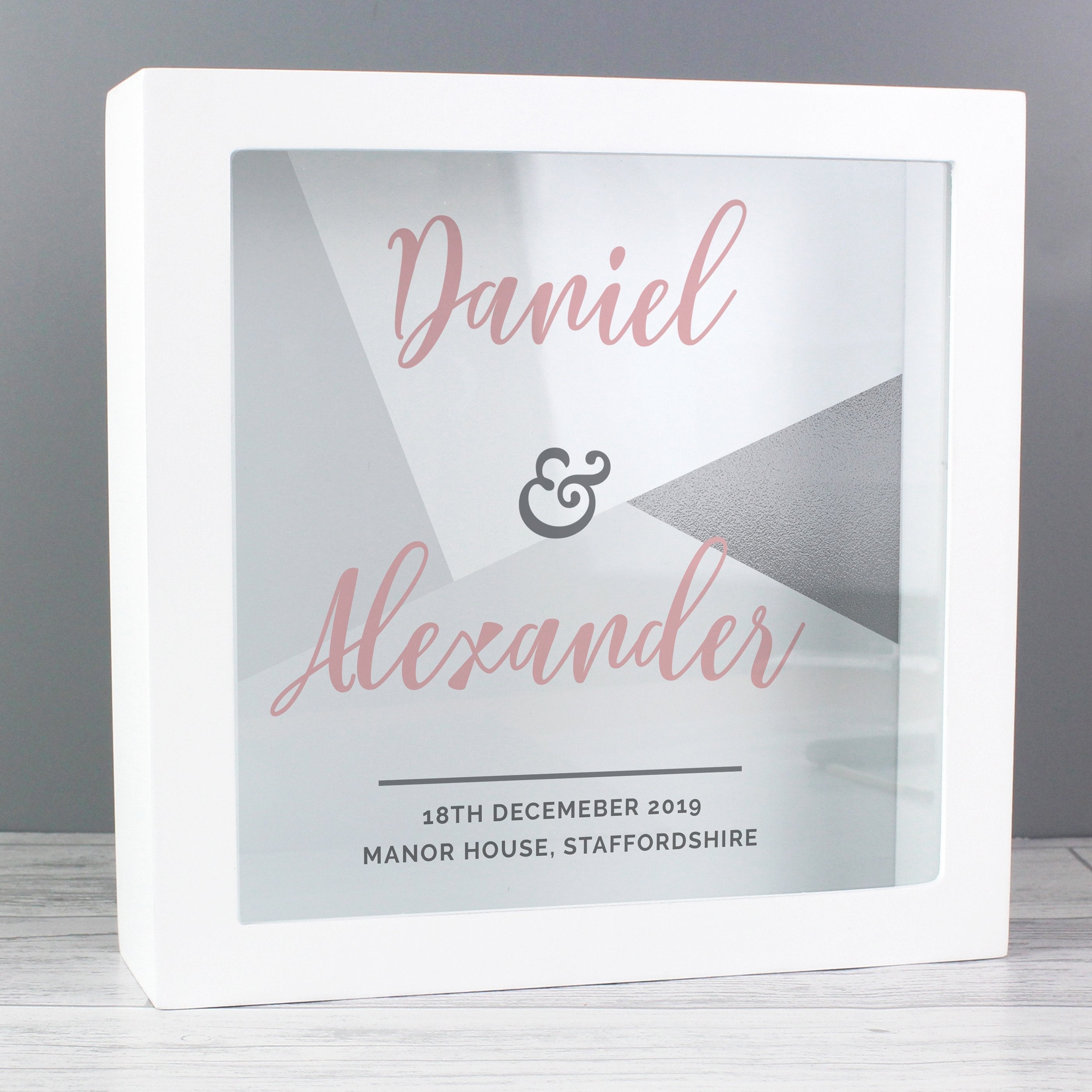 Personalised Wedding Fund And Keepsake Box