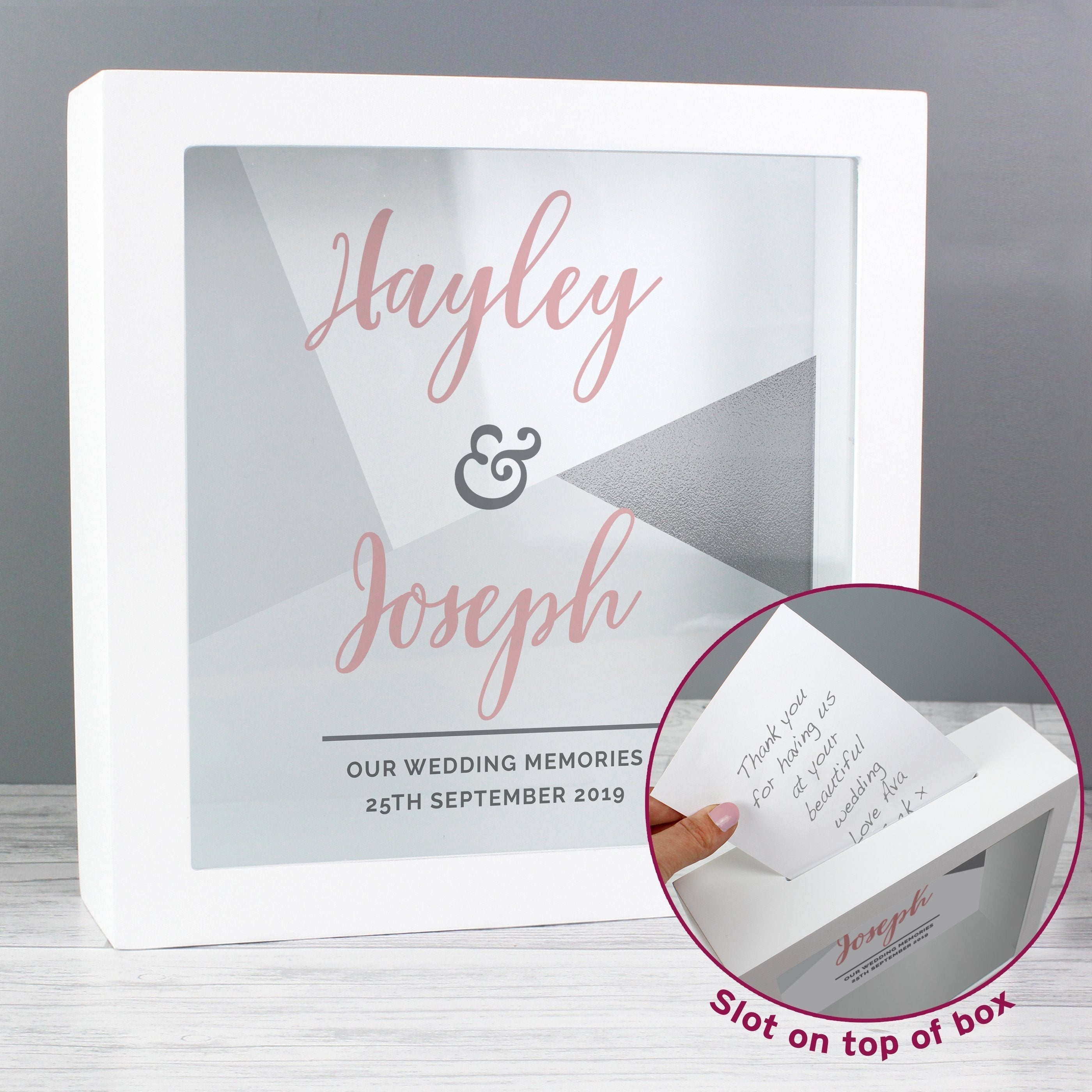 Personalised Wedding Fund And Keepsake Box