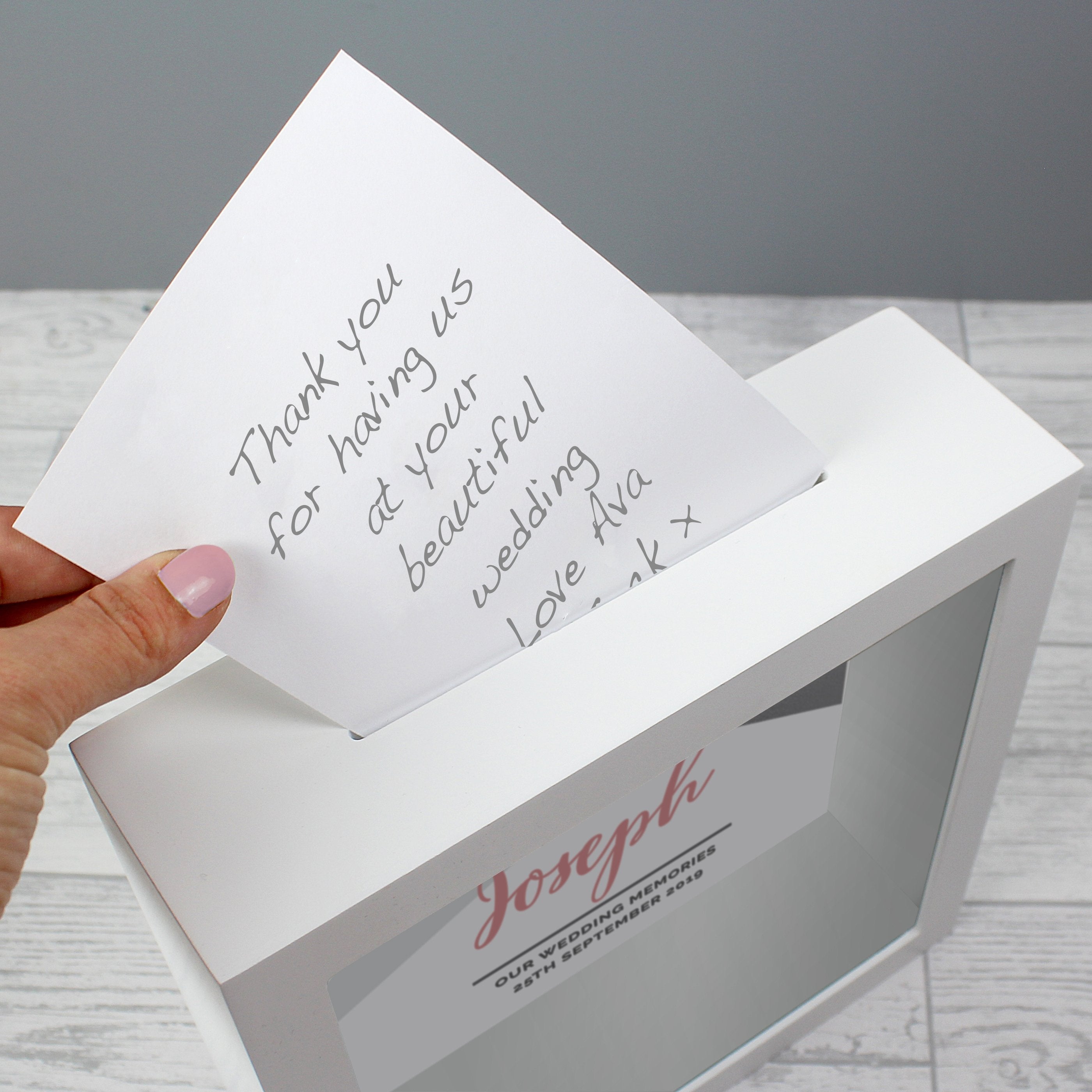 Personalised Wedding Fund And Keepsake Box