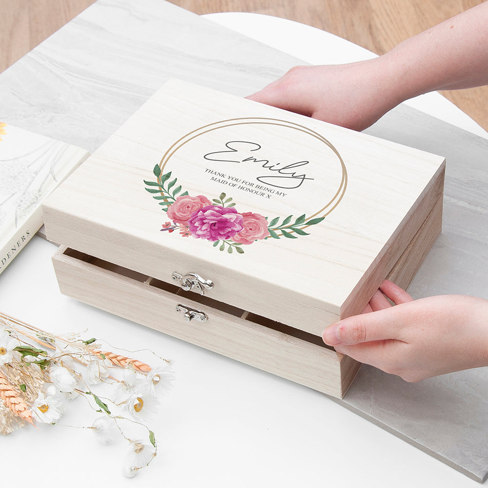 Personalised Personalised Wedding Party Memory Box