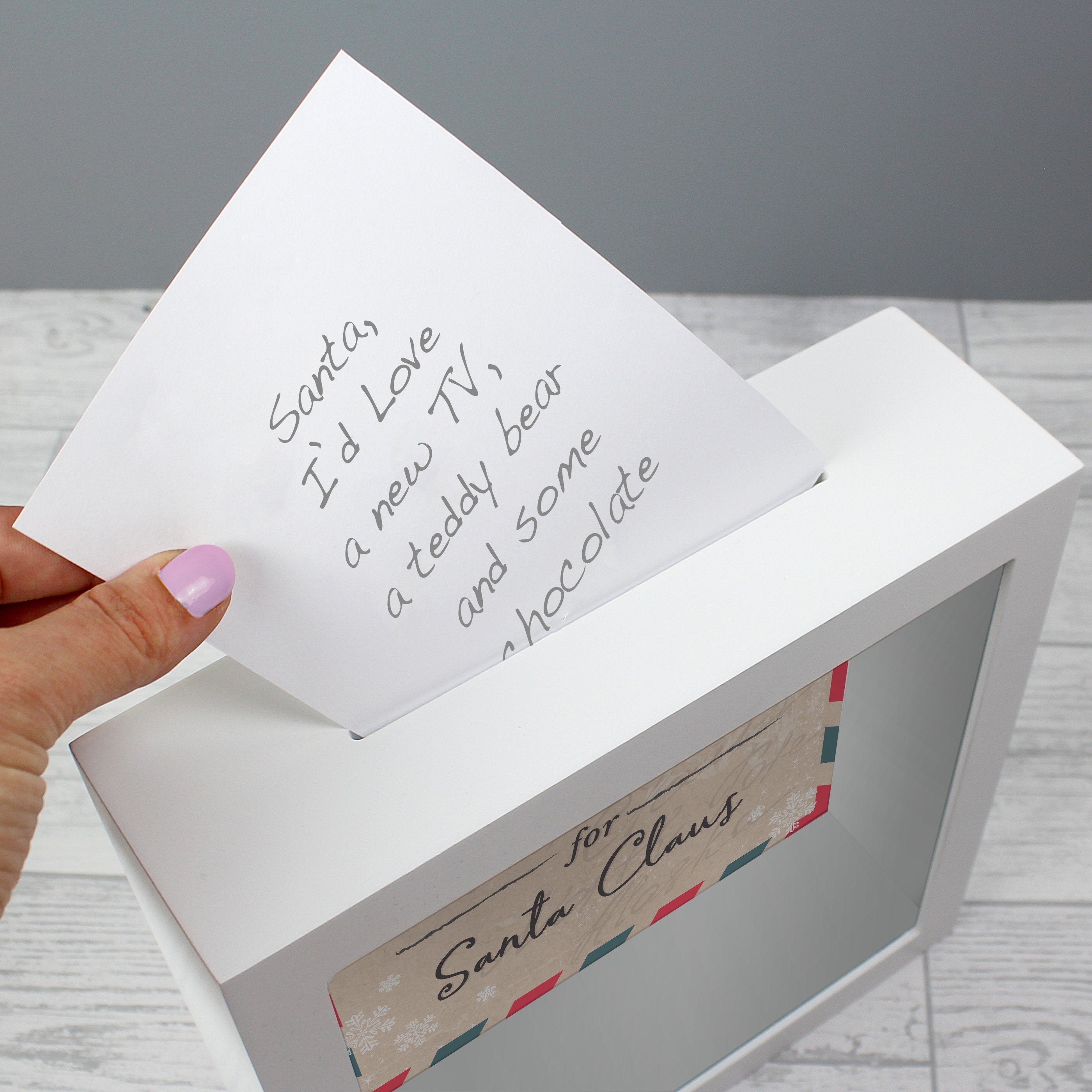 Personalised Wishes Lists And Letters For Santa Keepsake Box