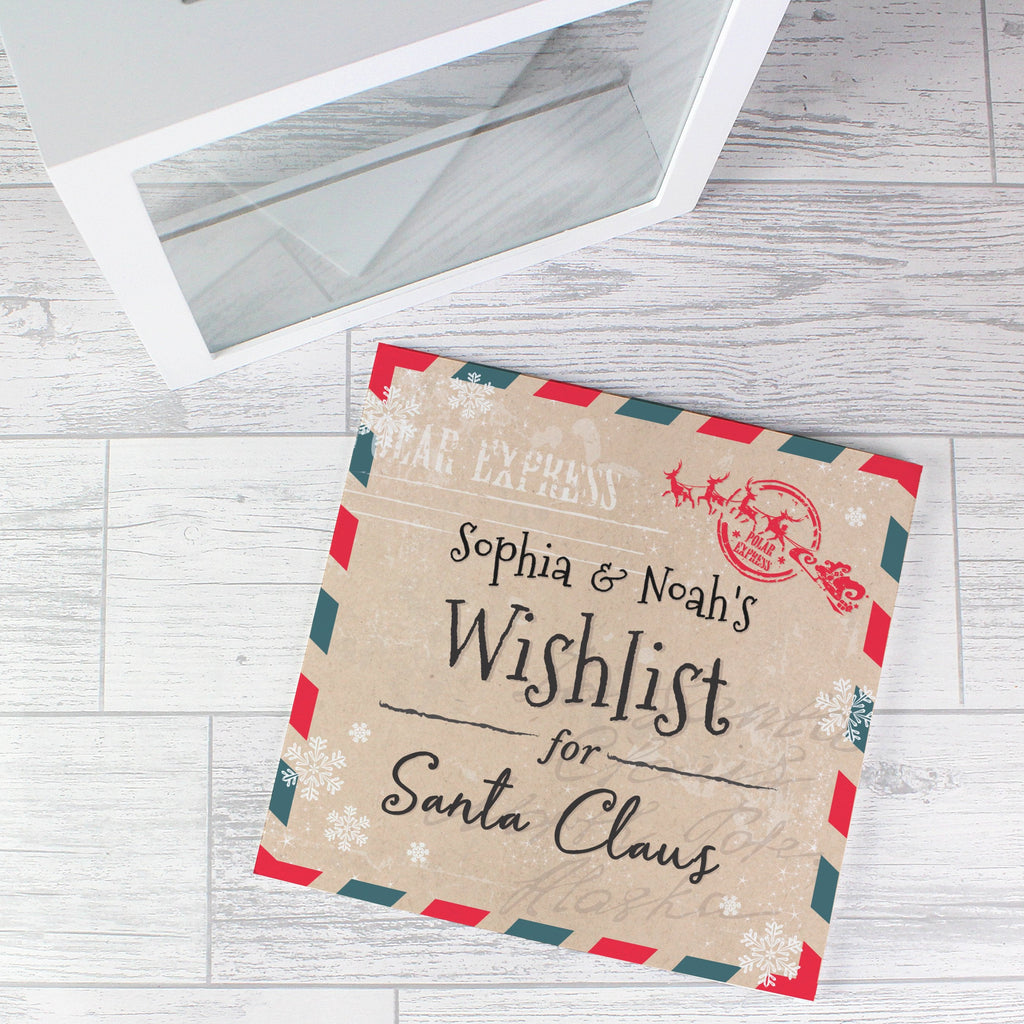 Personalised Wishes Lists And Letters For Santa Keepsake Box