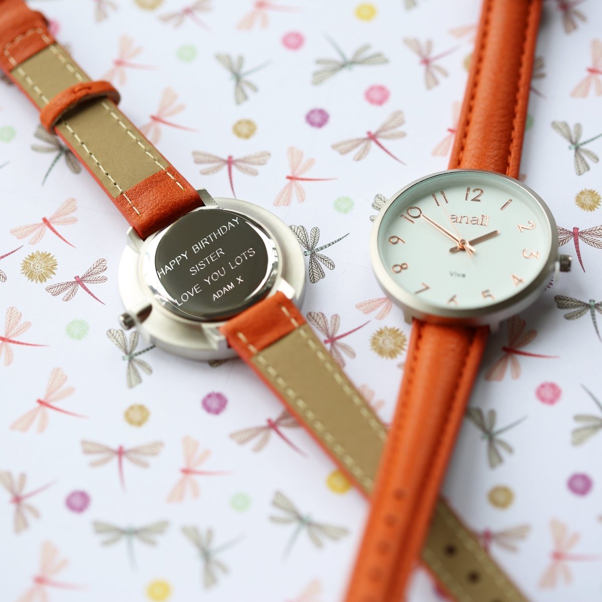 Personalised Women's Blush Red Anaii Watch
