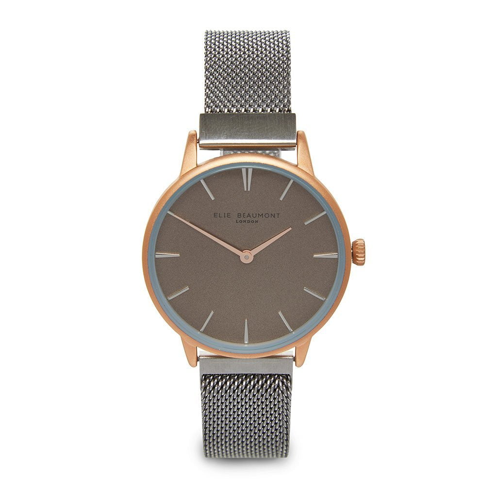 Personalised Womens Watch "Elie Beaumont" Holborn Rose Silver