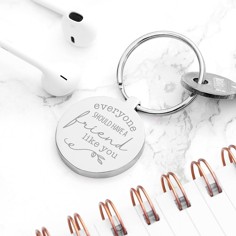 Personalised Personalised Wonderful Friend Keyring