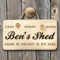 Personalised Wooden Shed Sign