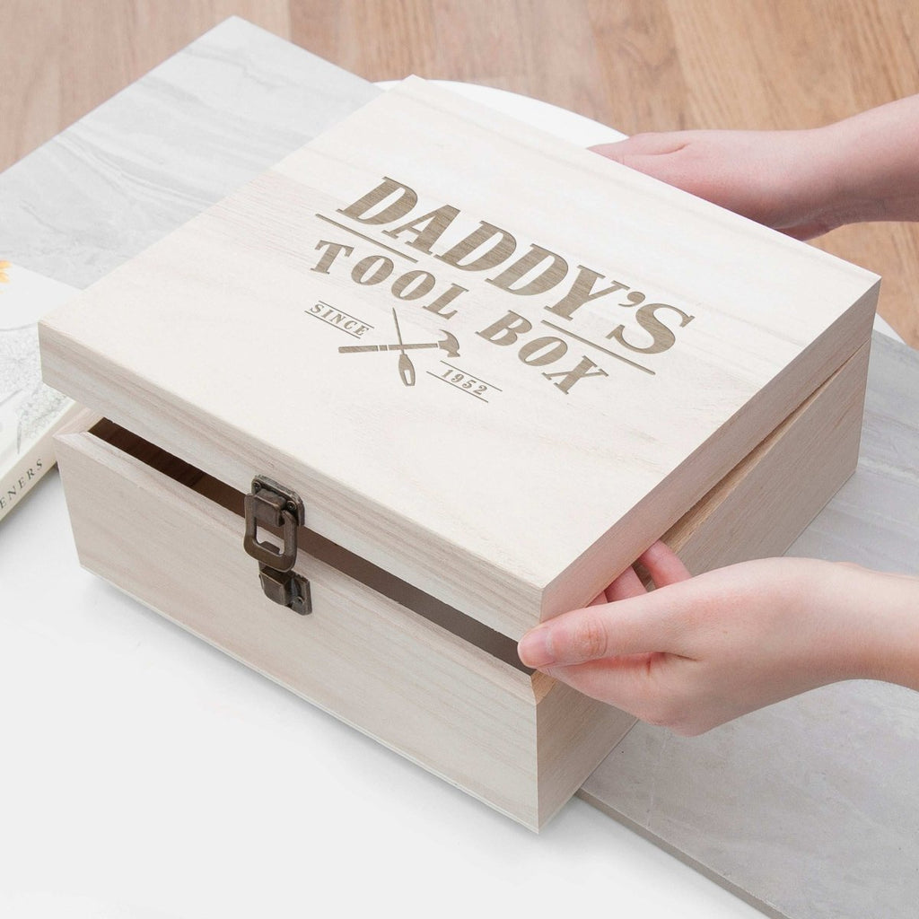 Personalised Wooden Tool Box