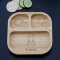 Personalised Woodland Bamboo Suction Plate & Spoon