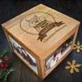 Personalised Woodland Chipmunk Christmas Memory Photo Cube
