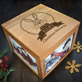 Personalised Woodland Rabbit Christmas Memory Photo Cube