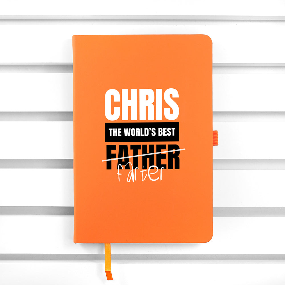 Personalised Personalised World's Best Farter A5 Notebook