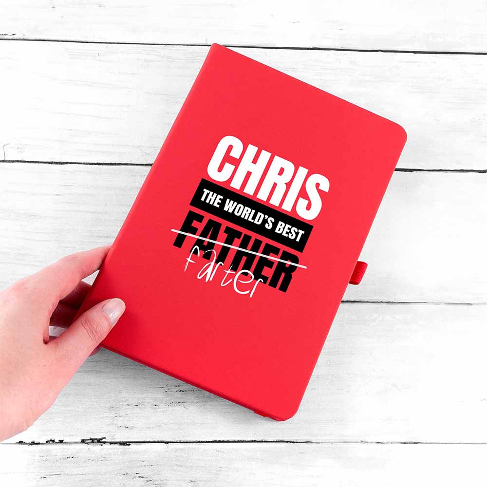 Personalised Personalised World's Best Farter A5 Notebook