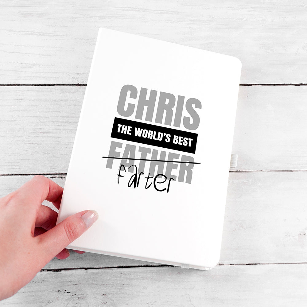 Personalised Personalised World's Best Farter A5 Notebook